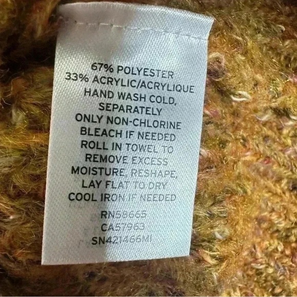 Something Navy Brown Long Sleeve cozy sweater 
size Medium - Picture 5 of 5